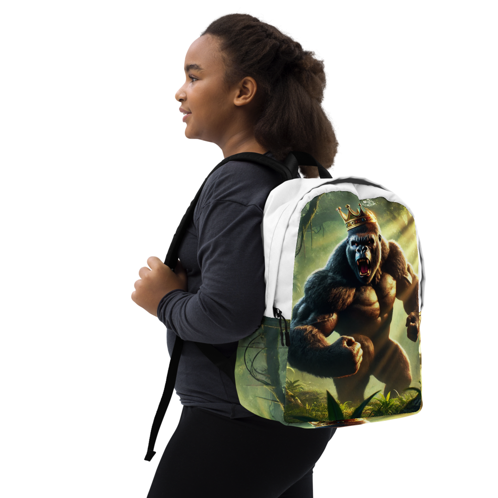 Gorilla Backpack with Crown - Cool and Unique Design for Everyday Use