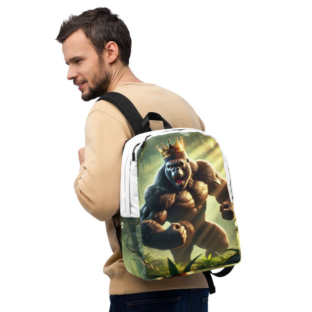 Gorilla Backpack with Crown - Cool and Unique Design for Everyday Use