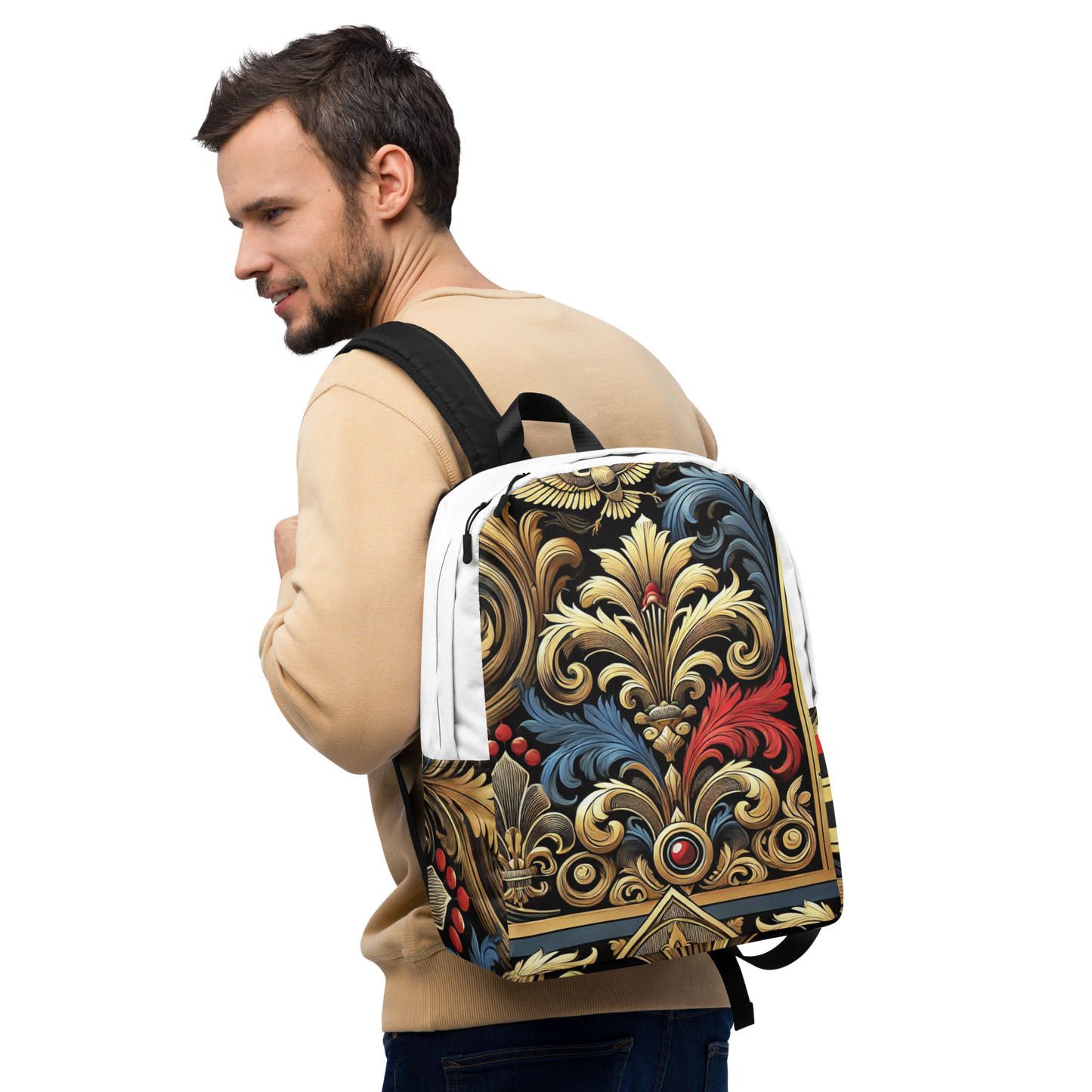 Luxueuze Barok Rugzak – Waterbestendig met Laptopvak en Ergonomisch Design