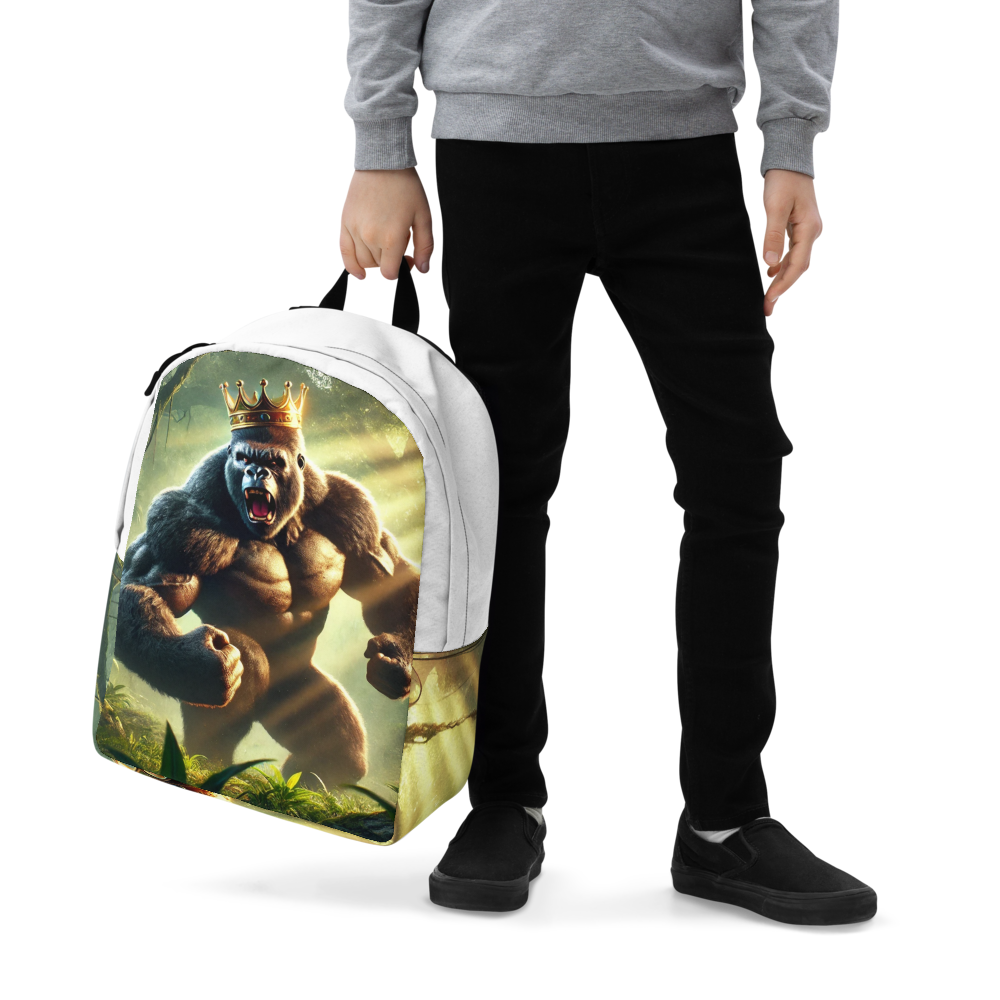 Gorilla Backpack with Crown - Cool and Unique Design for Everyday Use