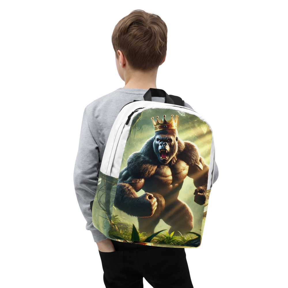 Gorilla Backpack with Crown - Cool and Unique Design for Everyday Use
