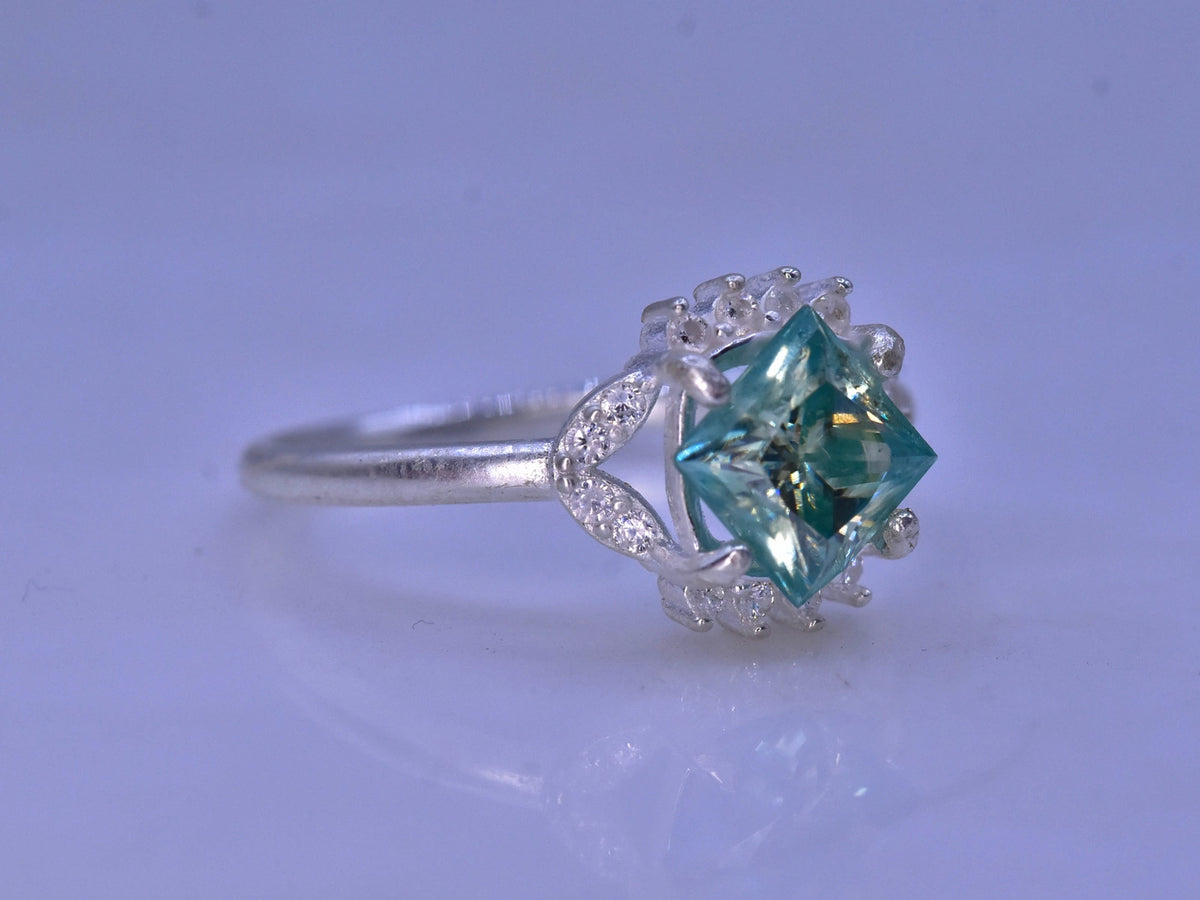 Groene Moissaniet Ring – 925 Sterling Zilver – Elegant Design