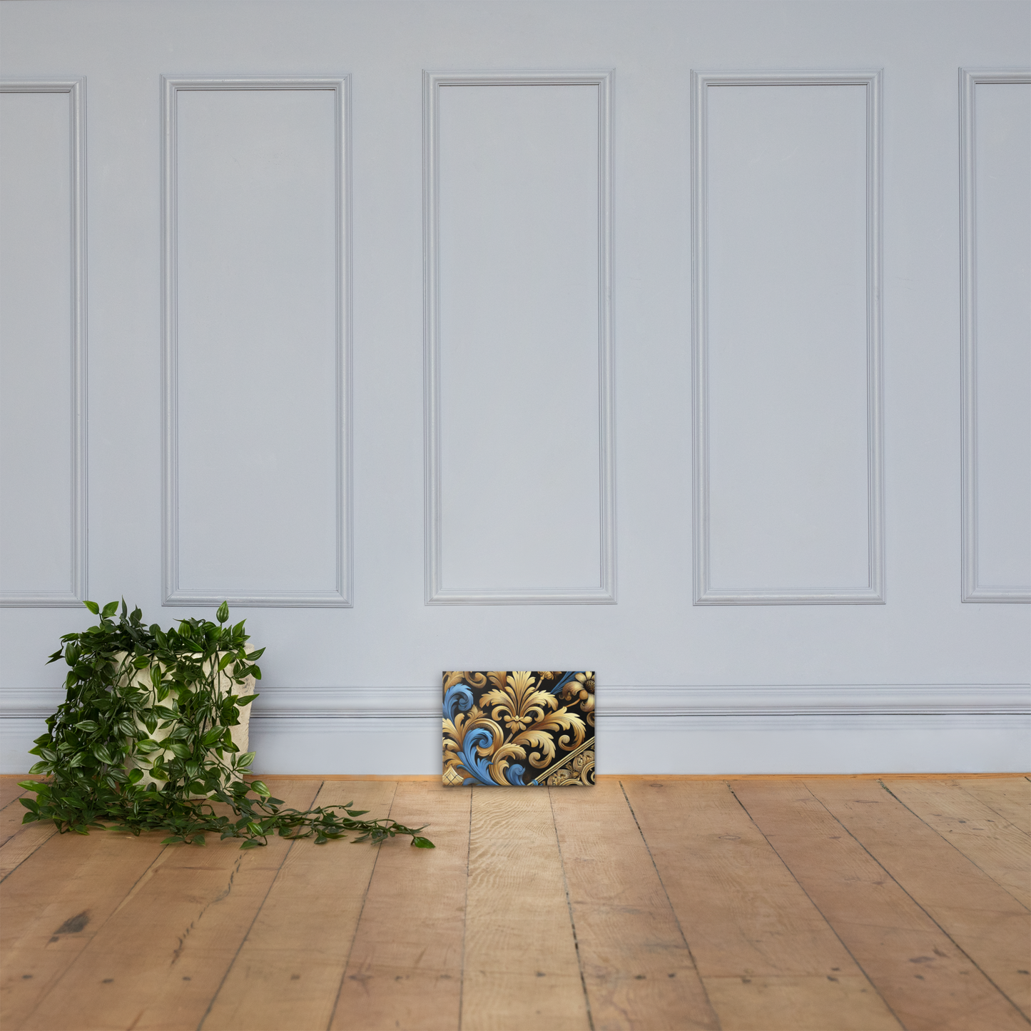 Barok Stijl Canvas Print - Luxe Wanddecoratie met Weelderige Ornamenten