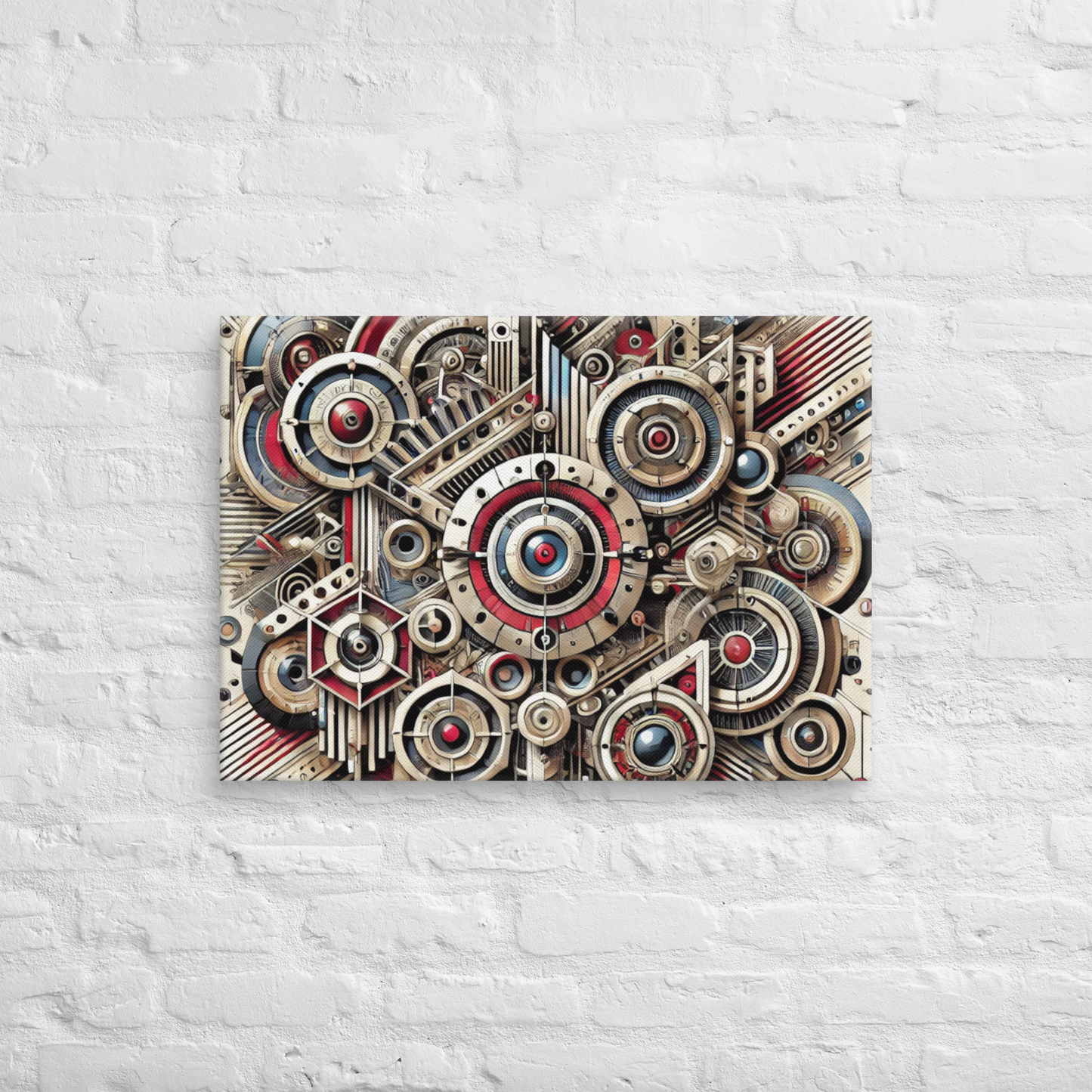 Stijlvol Canvas Kunstwerk - Handgemaakt, Vervaagbestendig, Hoogwaardige Poly-katoen Blend