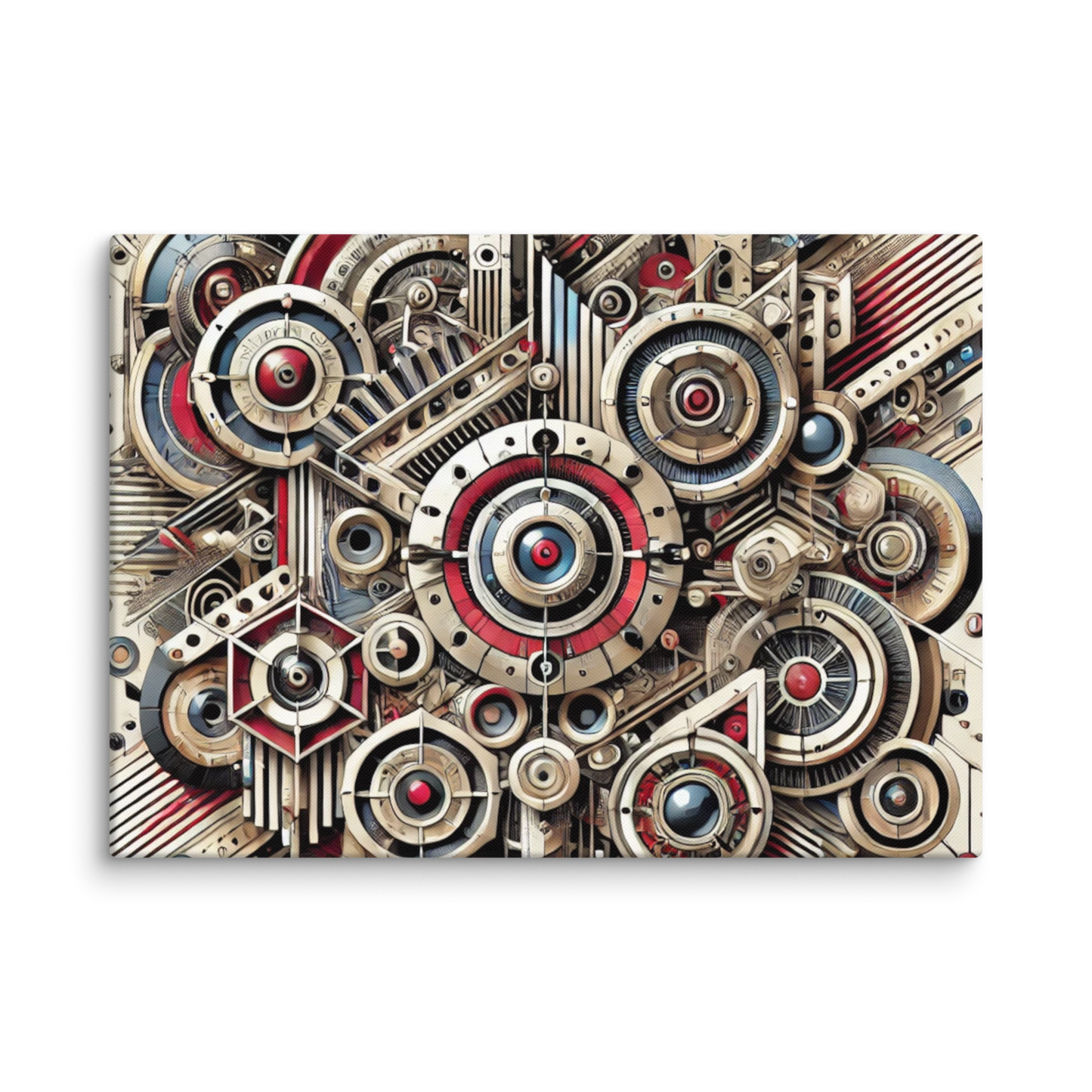 Stijlvol Canvas Kunstwerk - Handgemaakt, Vervaagbestendig, Hoogwaardige Poly-katoen Blend