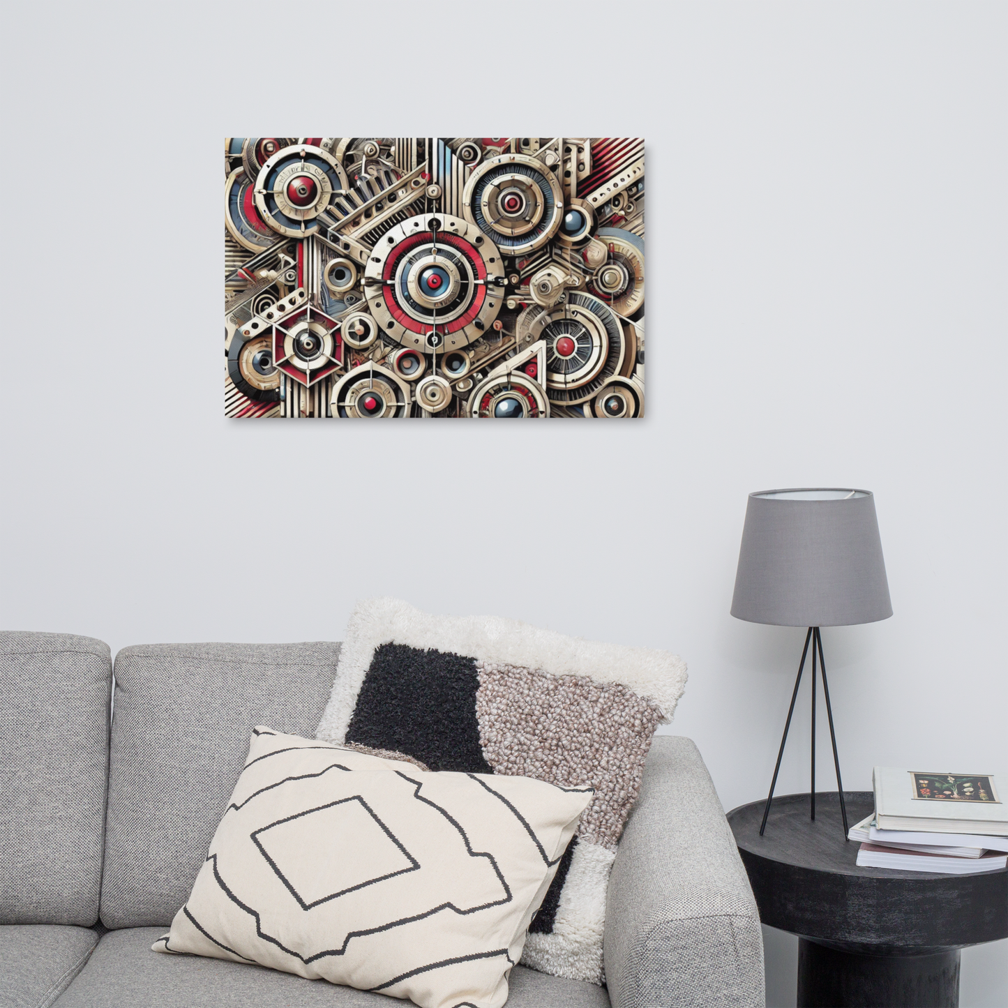 Stijlvol Canvas Kunstwerk - Handgemaakt, Vervaagbestendig, Hoogwaardige Poly-katoen Blend