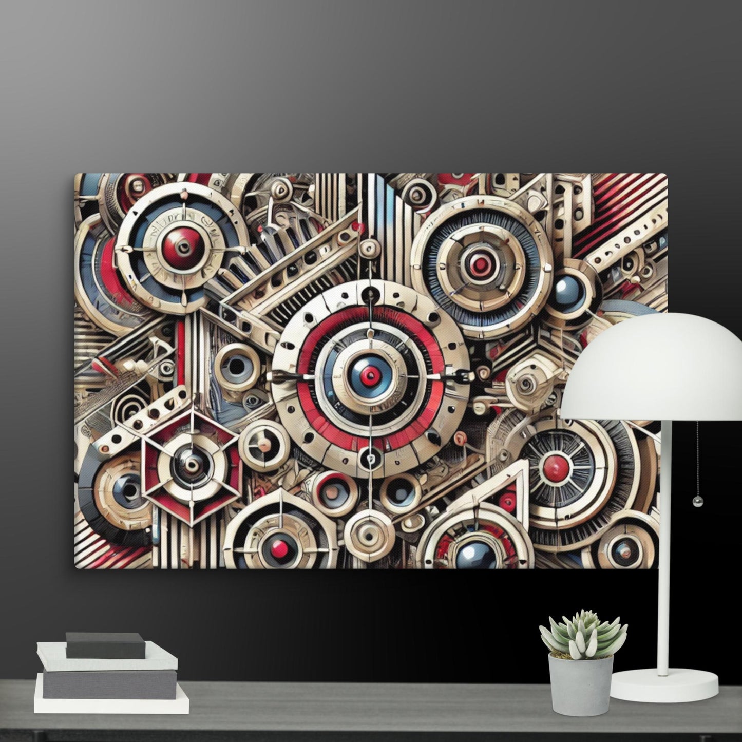 Stijlvol Canvas Kunstwerk - Handgemaakt, Vervaagbestendig, Hoogwaardige Poly-katoen Blend