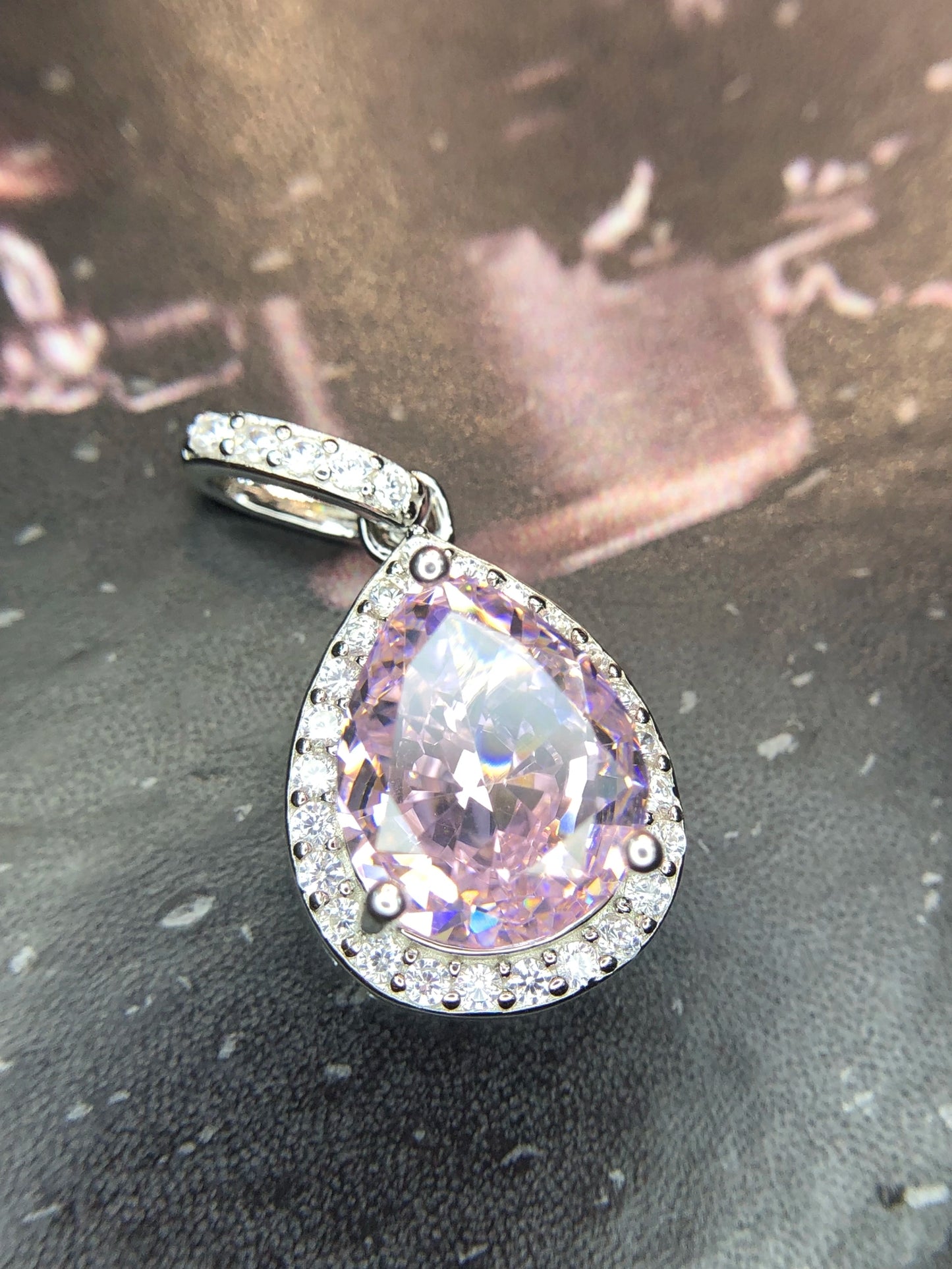 Hanger van 925 zilver met 15,20 ct cubic zirconia