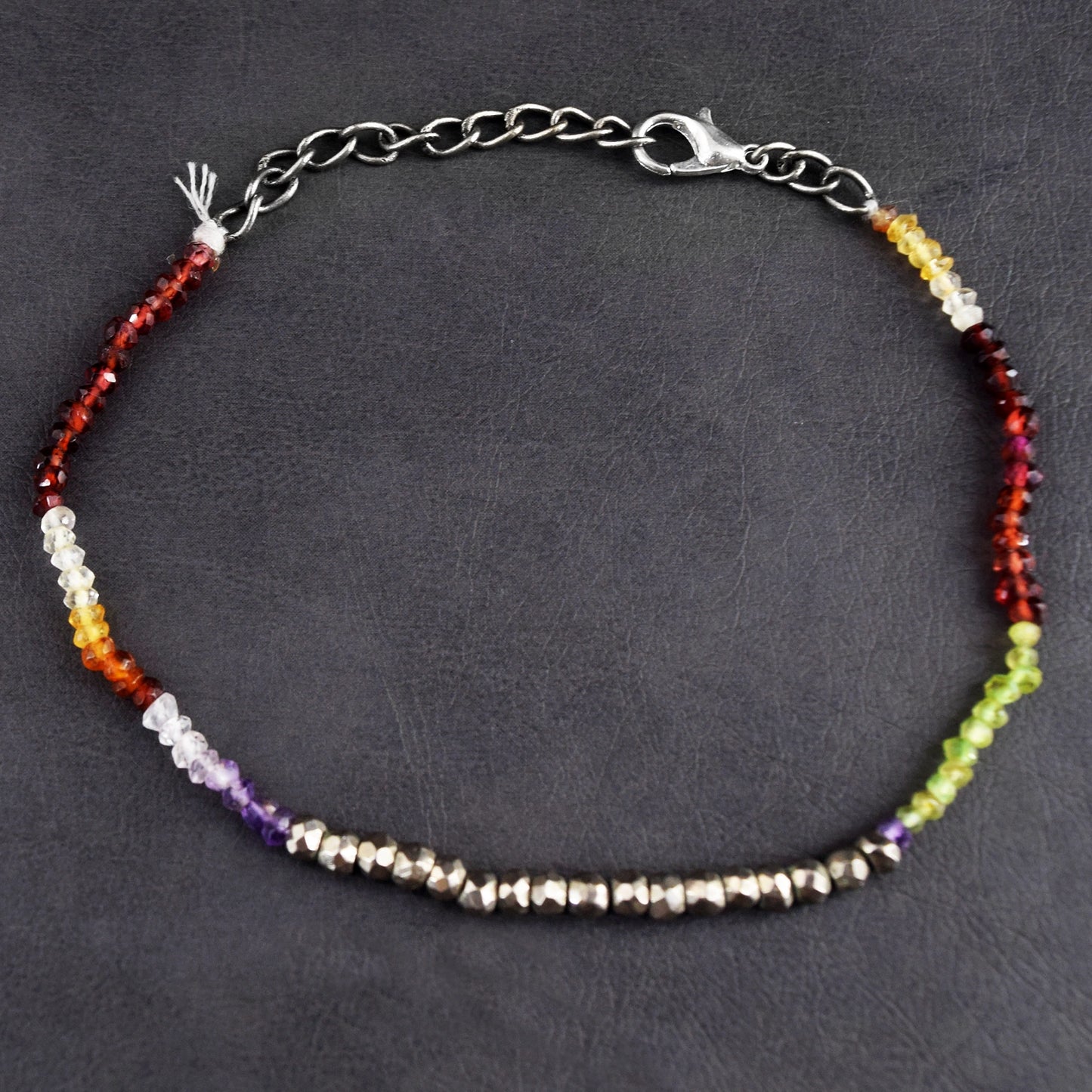 Echte Multi-Edelstenen Kralenarmband 24,00 CT