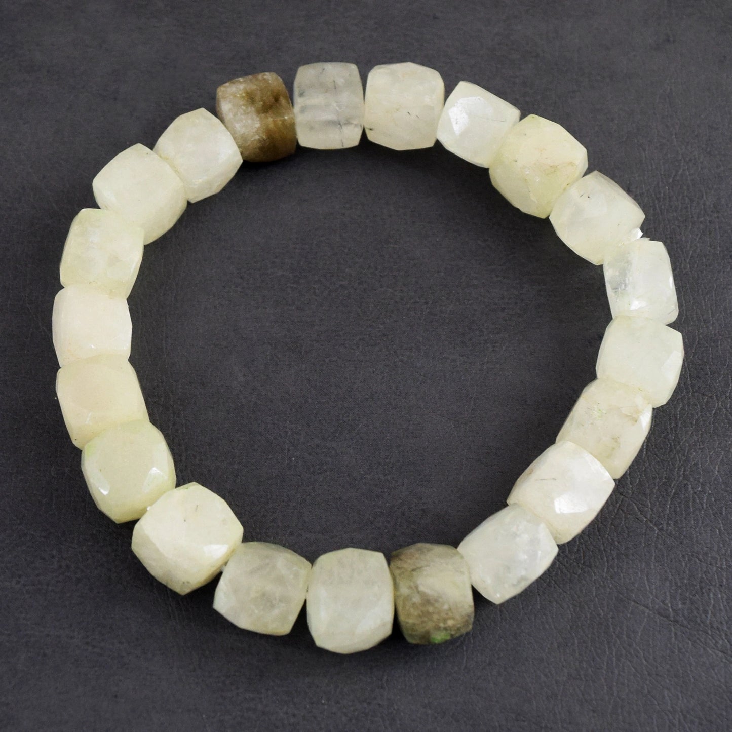 Echte Rutielkwarts Stretch Kralenarmband met Gefacetteerde Stenen 160,00 CT