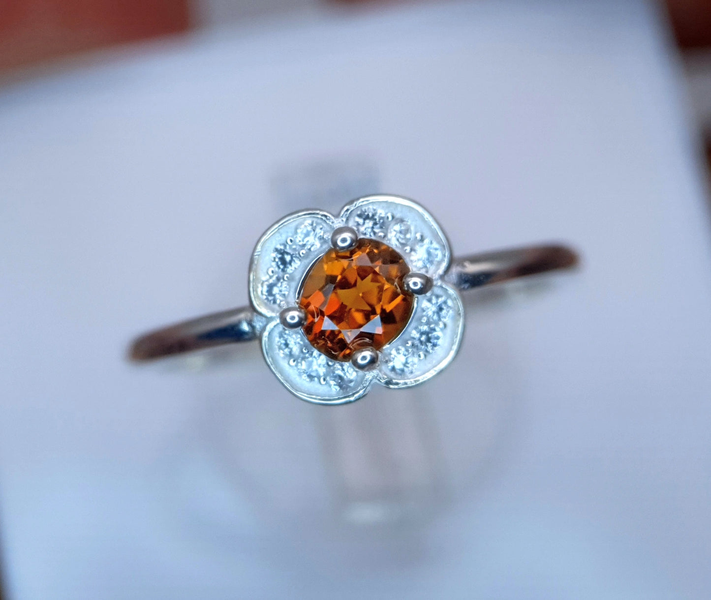 Natuurlijke citrienring – 1.67 ct, 925 sterling zilver