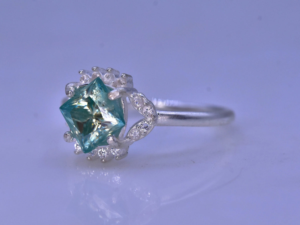 Groene Moissaniet Ring – 925 Sterling Zilver – Elegant Design