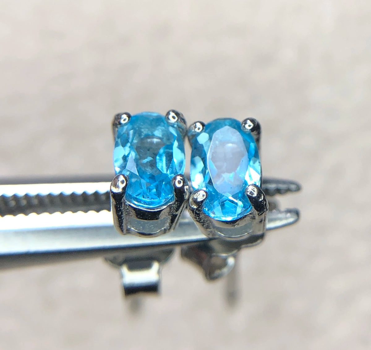 Swiss Blue Topaas Oorbellen – 3,70 ct – 925 Sterling Zilver