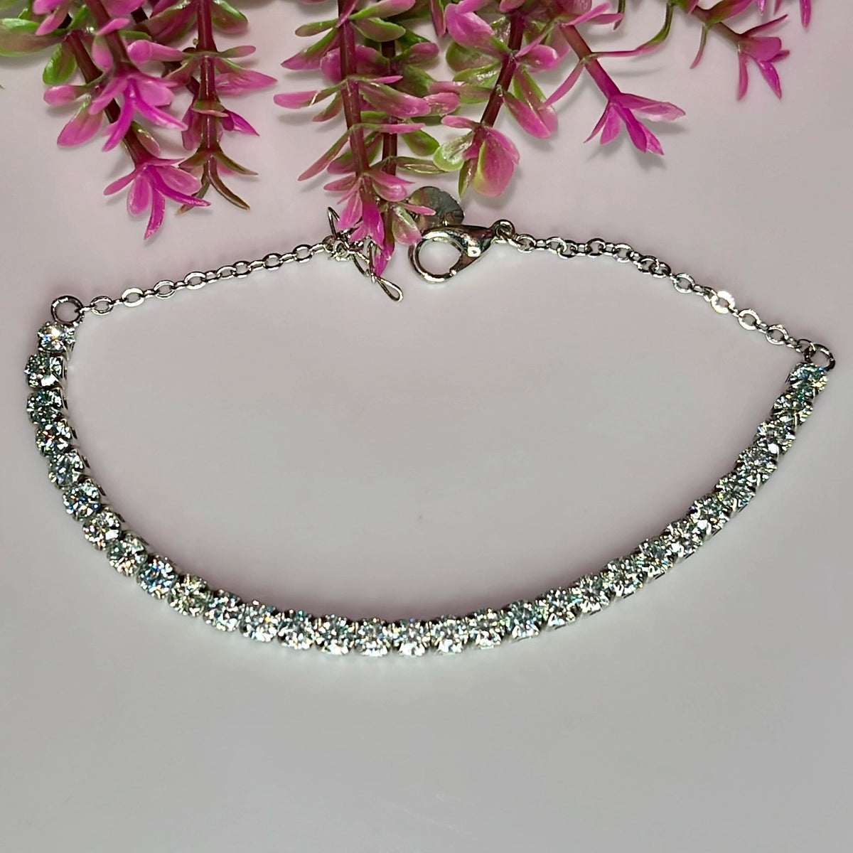 Sprankelende Moissanite Armband – Rhodium Plated