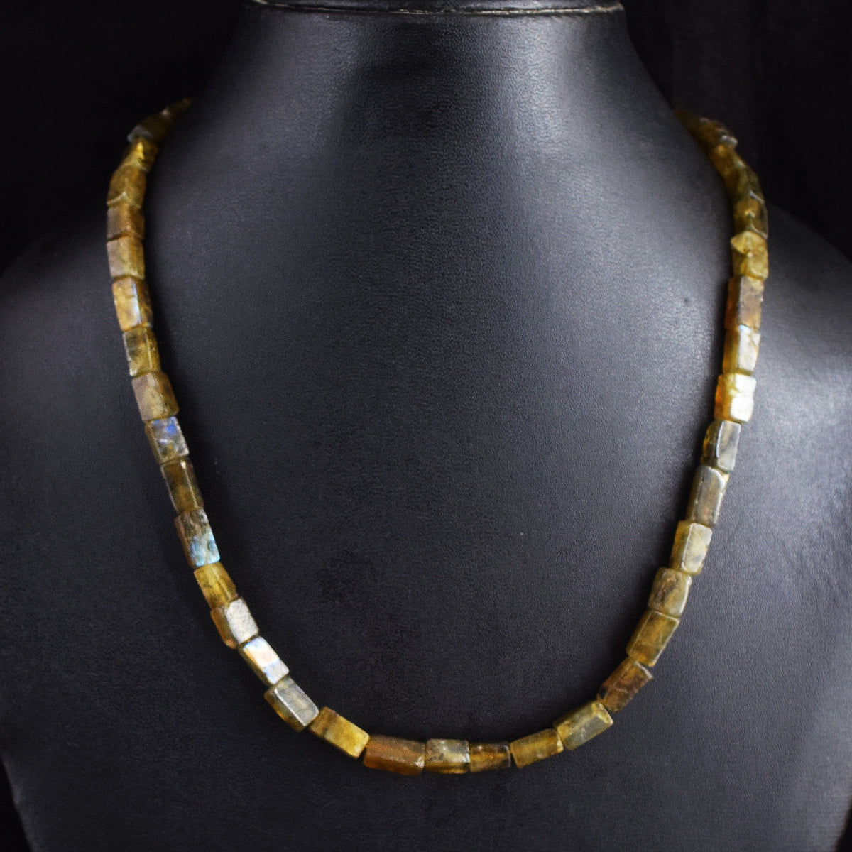 Echte Blue Flash Labradoriet Kralenketting 181,00 CT