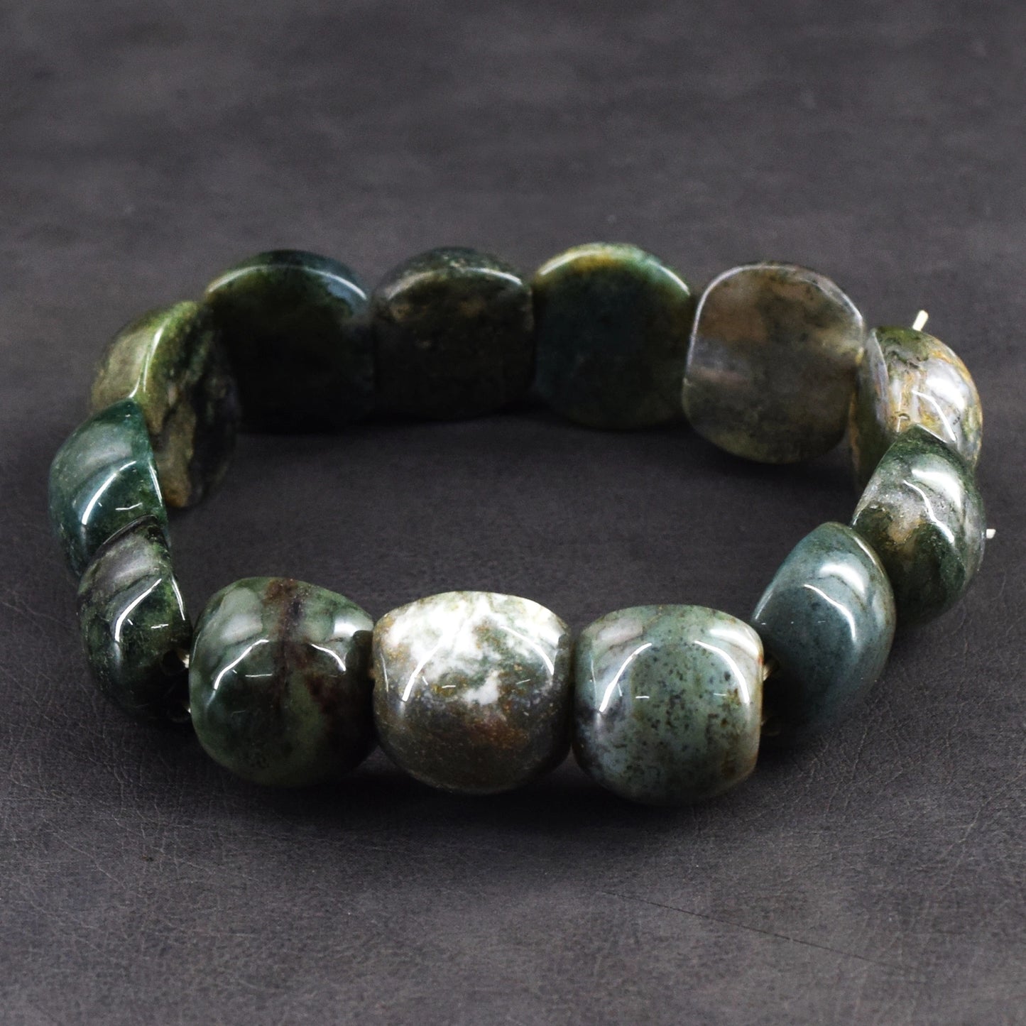 Echte Mosagaat Stretch Kralenarmband 260,00 CT