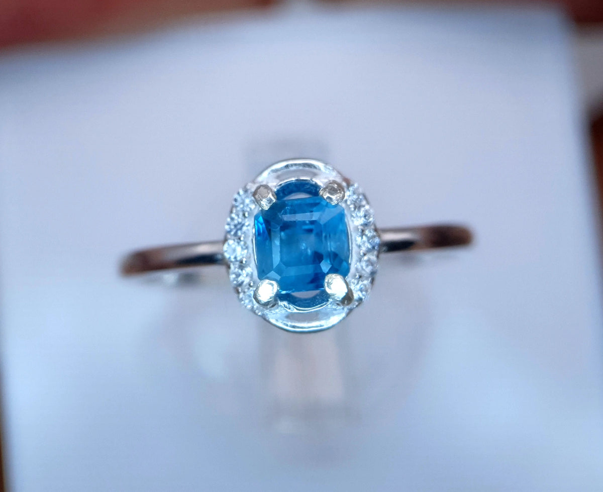 Natuurlijke zirkoonring – 1.67 ct, 925 sterling zilver