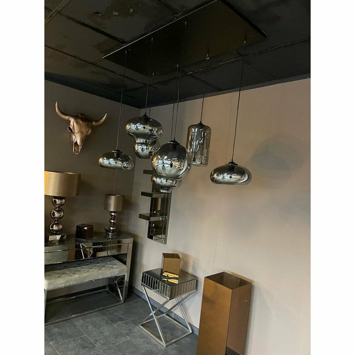 Chique Ava Hanglamp Smoke Glas 7-Licht
