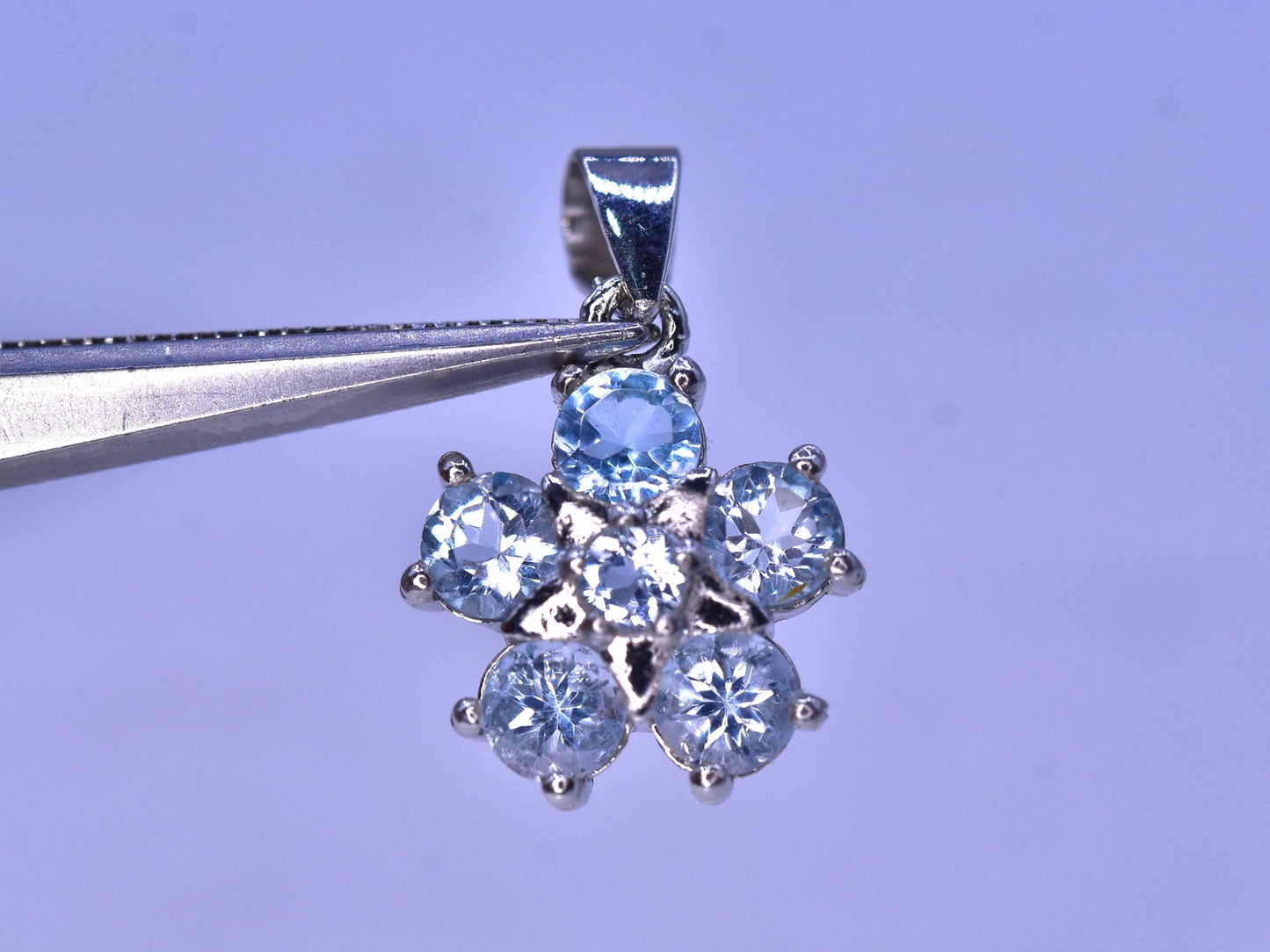 Natuurlijke zirkoonhanger – 4.80 ct, hemelsblauw, blauw, 925 sterling zilver
