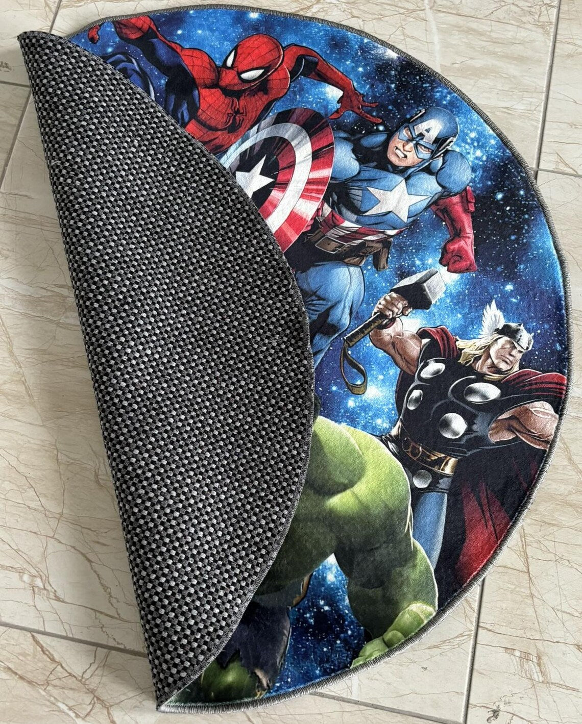 Rond Marvel Avengers vloerkleed super kwaliteit