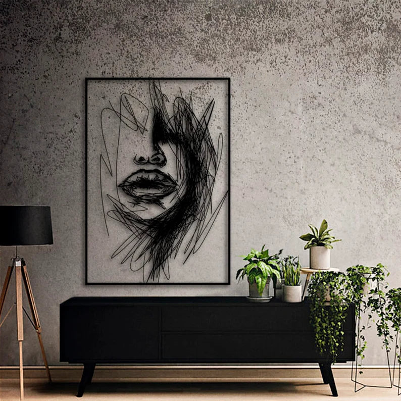 Three-Dimensional Beauty: Mesmerizing Abstract Women's Art!