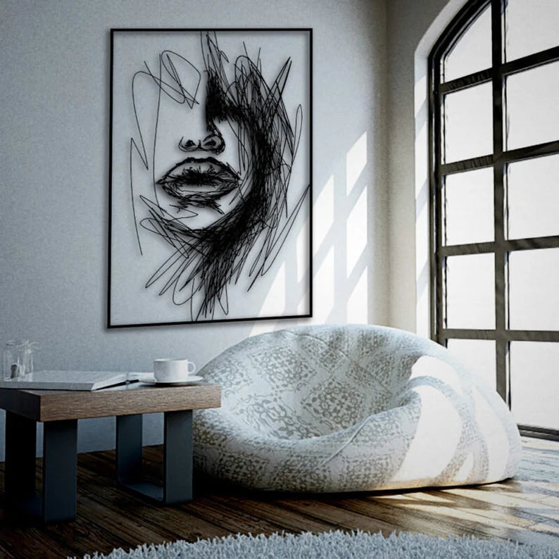 Three-Dimensional Beauty: Mesmerizing Abstract Women's Art!