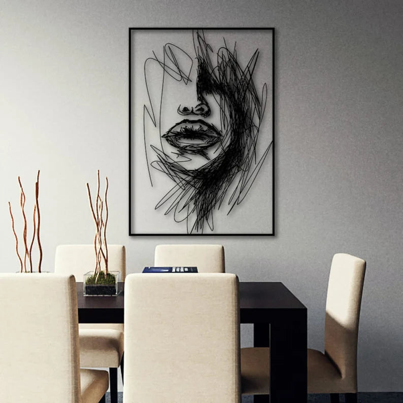 Three-Dimensional Beauty: Mesmerizing Abstract Women's Art!