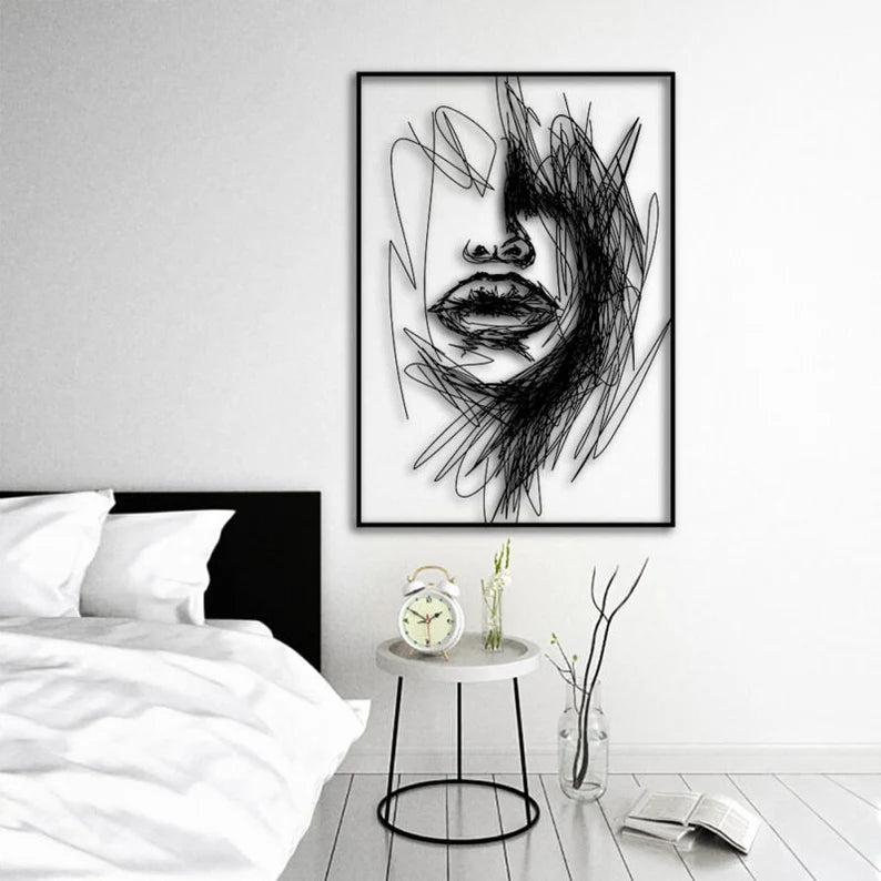 Three-Dimensional Beauty: Mesmerizing Abstract Women's Art!