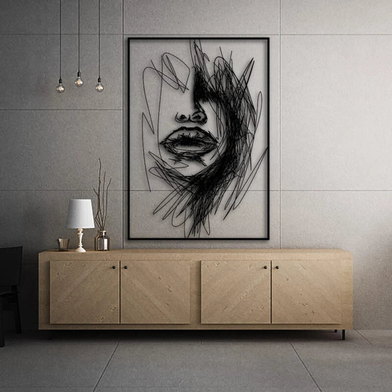 Three-Dimensional Beauty: Mesmerizing Abstract Women's Art!