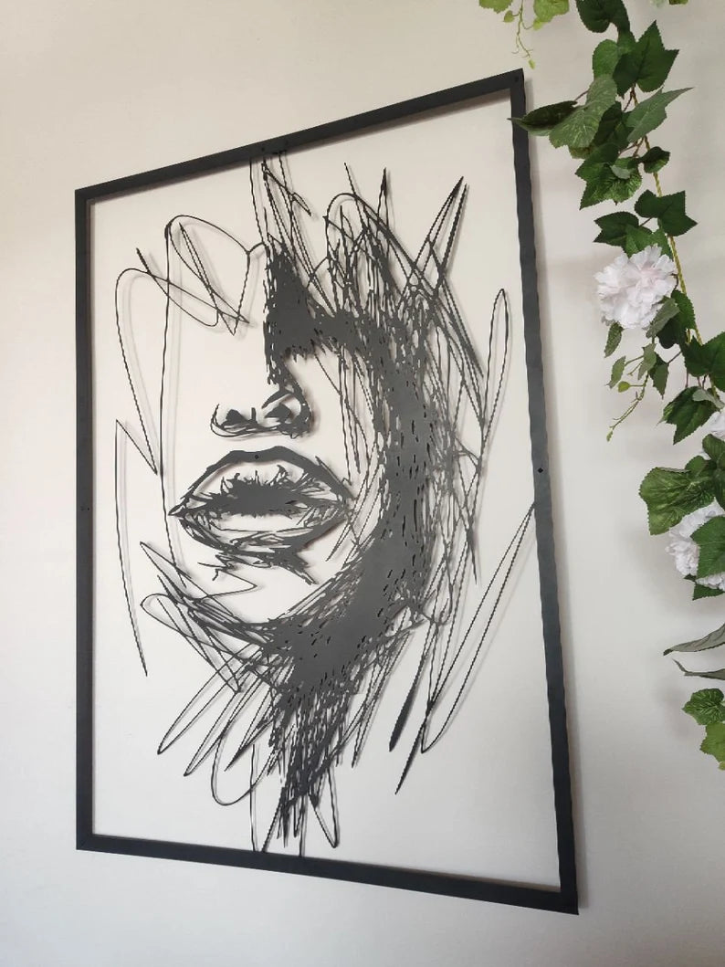 Three-Dimensional Beauty: Mesmerizing Abstract Women's Art!
