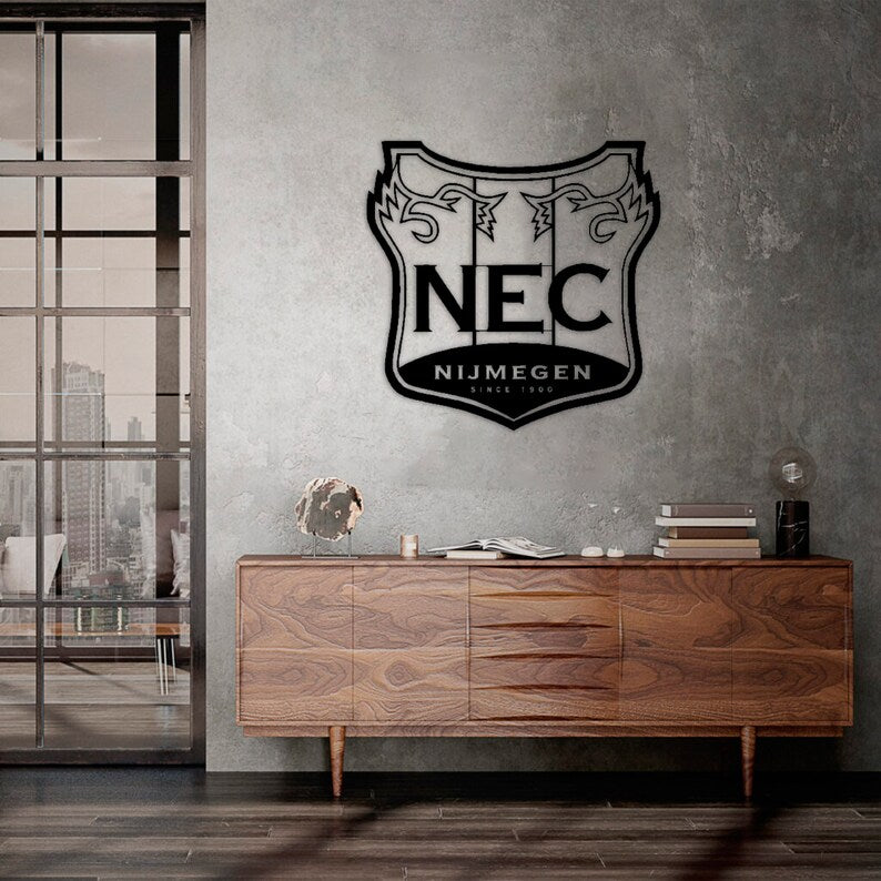 Create a true NEC fan experience with our unique handmade wall decoration