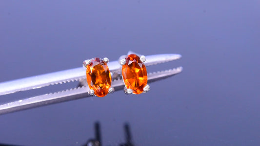 Natuurlijke Citrien Damesoorbellen 3,70 CT – 925 Zilver