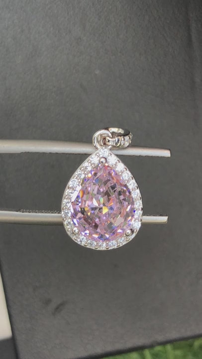 Hanger van 925 zilver met 15,20 ct cubic zirconia