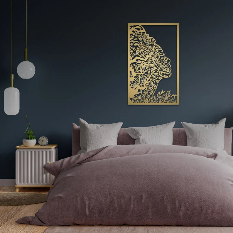 "De perfecte aanvulling op je moderne interieur: Vrouwelijke Silhouet Wanddecoratie"