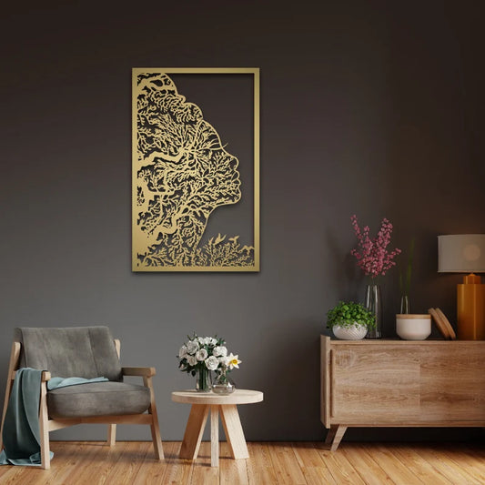 "De perfecte aanvulling op je moderne interieur: Vrouwelijke Silhouet Wanddecoratie"