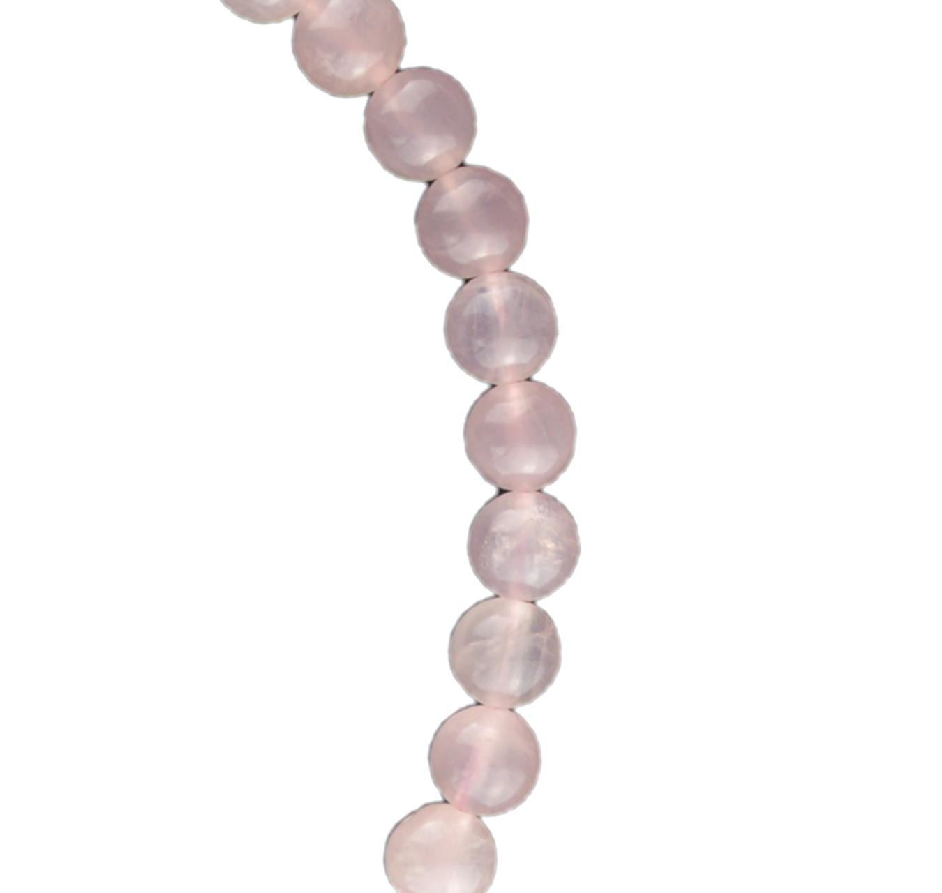 "Radiant love: Discover the meaning of our Rose Quartz necklace (round)"
