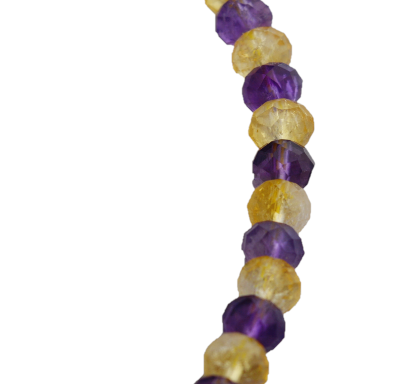 "Harmonize yourself with our unique Amethyst Citrine necklace!"