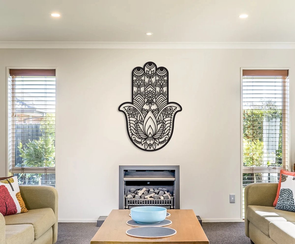 Beautiful handmade Hamsa artwork for your wall!