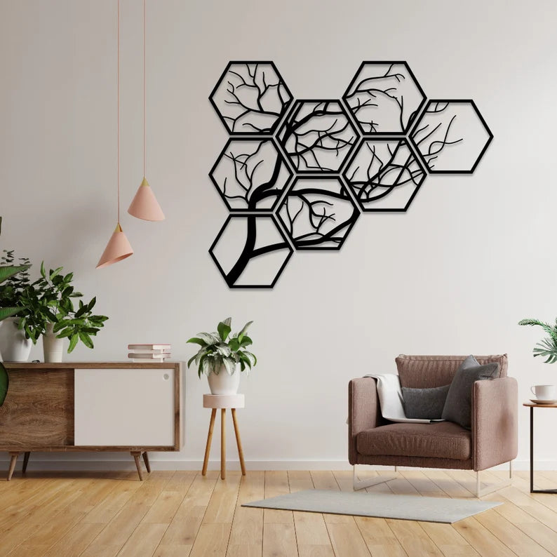 Haal de natuur in huis met onze handgemaakte levensboom wanddecoratie!