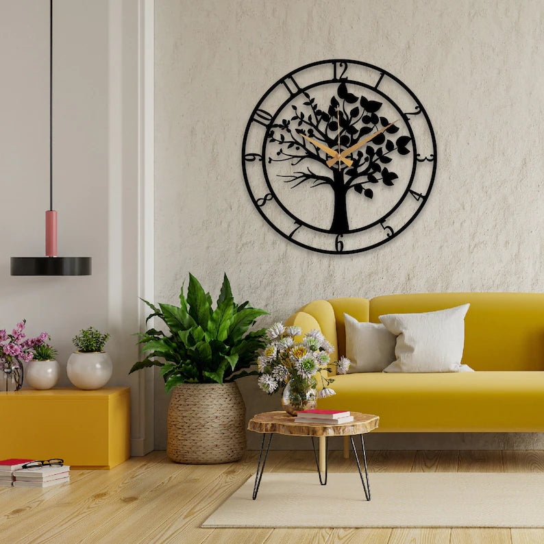 "De Perfecte Decoratie voor Uw Woonkamer - De Wandklok met Levensboom"