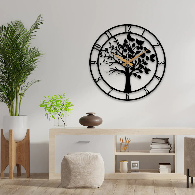 "De Perfecte Decoratie voor Uw Woonkamer - De Wandklok met Levensboom"