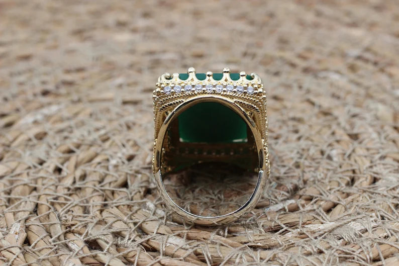 Square Emerald Ring - A Handmade Jewel Full of Emotion and Spirituality