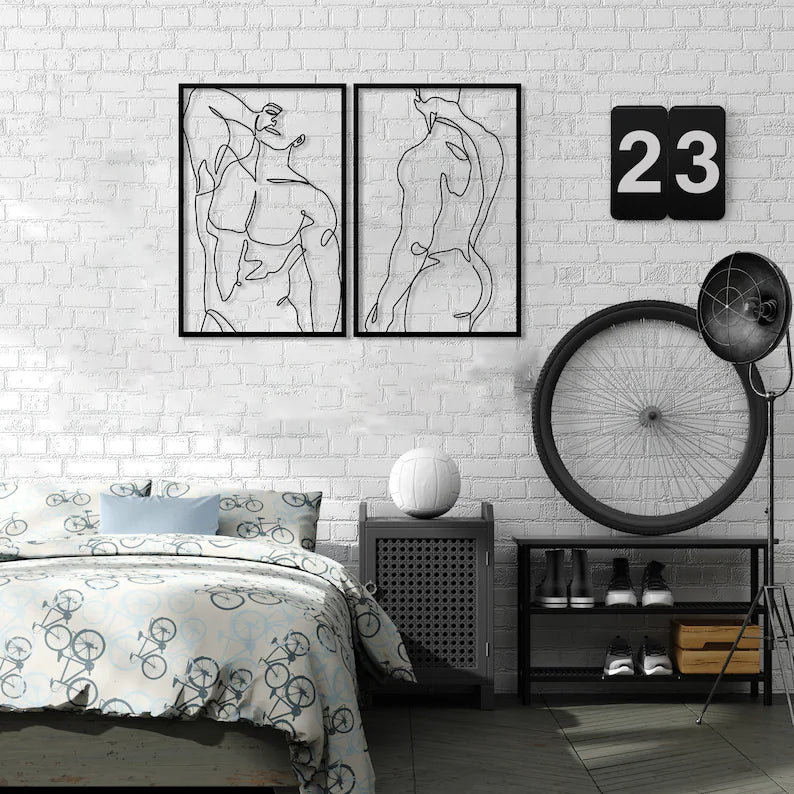 Bring art into your home with our unique handmade male body wall art!