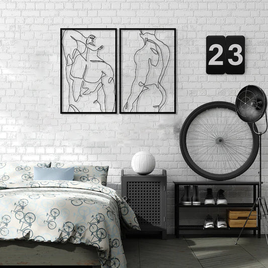 Bring art into your home with our unique handmade male body wall art!