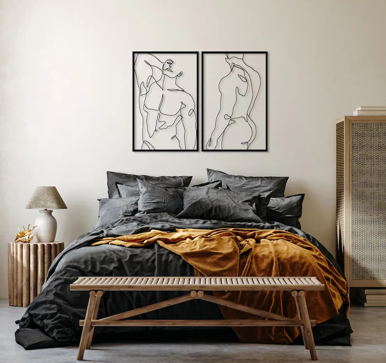 Bring art into your home with our unique handmade male body wall art!