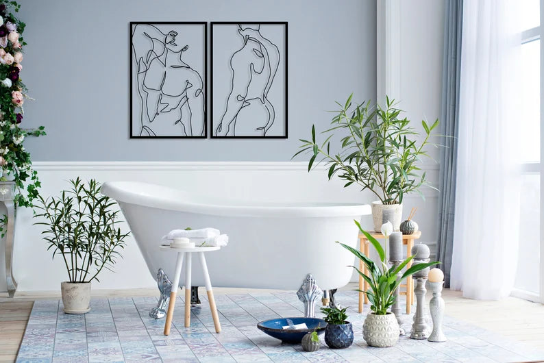 Bring art into your home with our unique handmade male body wall art!