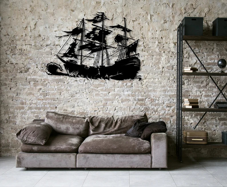 "Bring an adventure into your home with our unique handmade pirate ship!"