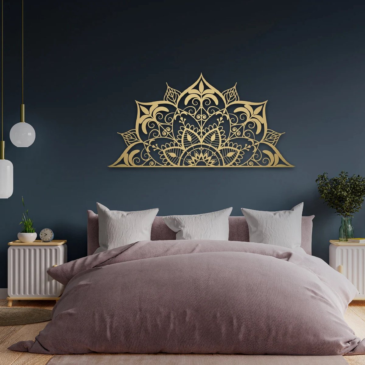 Beautiful handmade Mandala artwork for the wall!