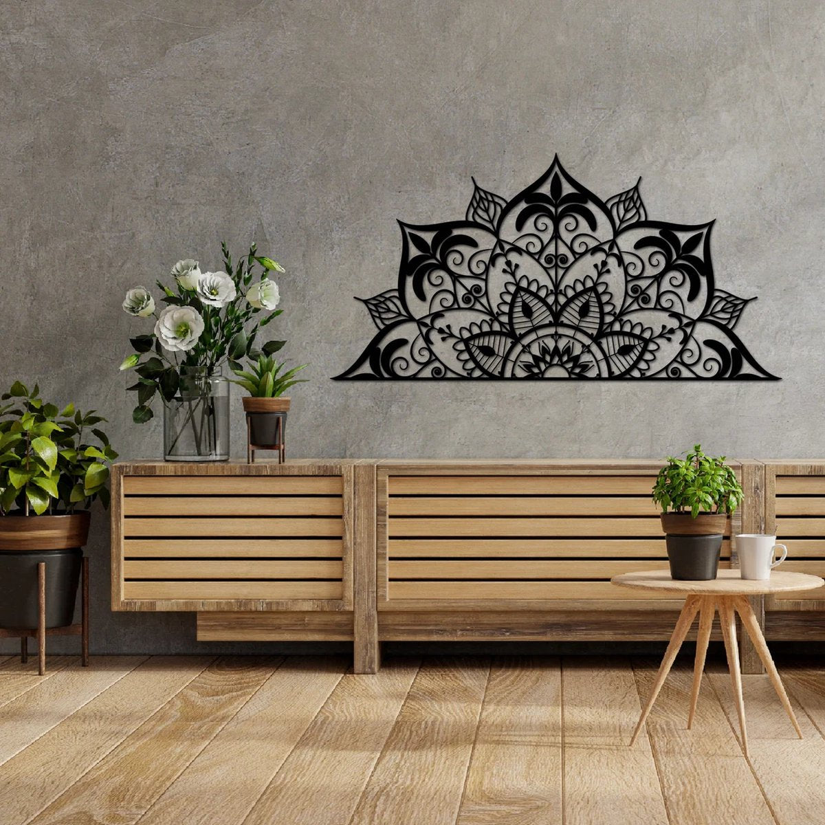 Beautiful handmade Mandala artwork for the wall!