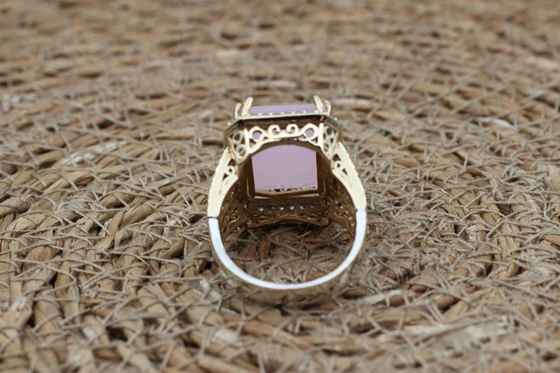 Unique Handmade Rose Quartz Ring - Feel the Power and Beauty